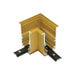 Light Fixture RECESSED CORNER HORIZONTAL GOLDEN BRASS – Zambelis