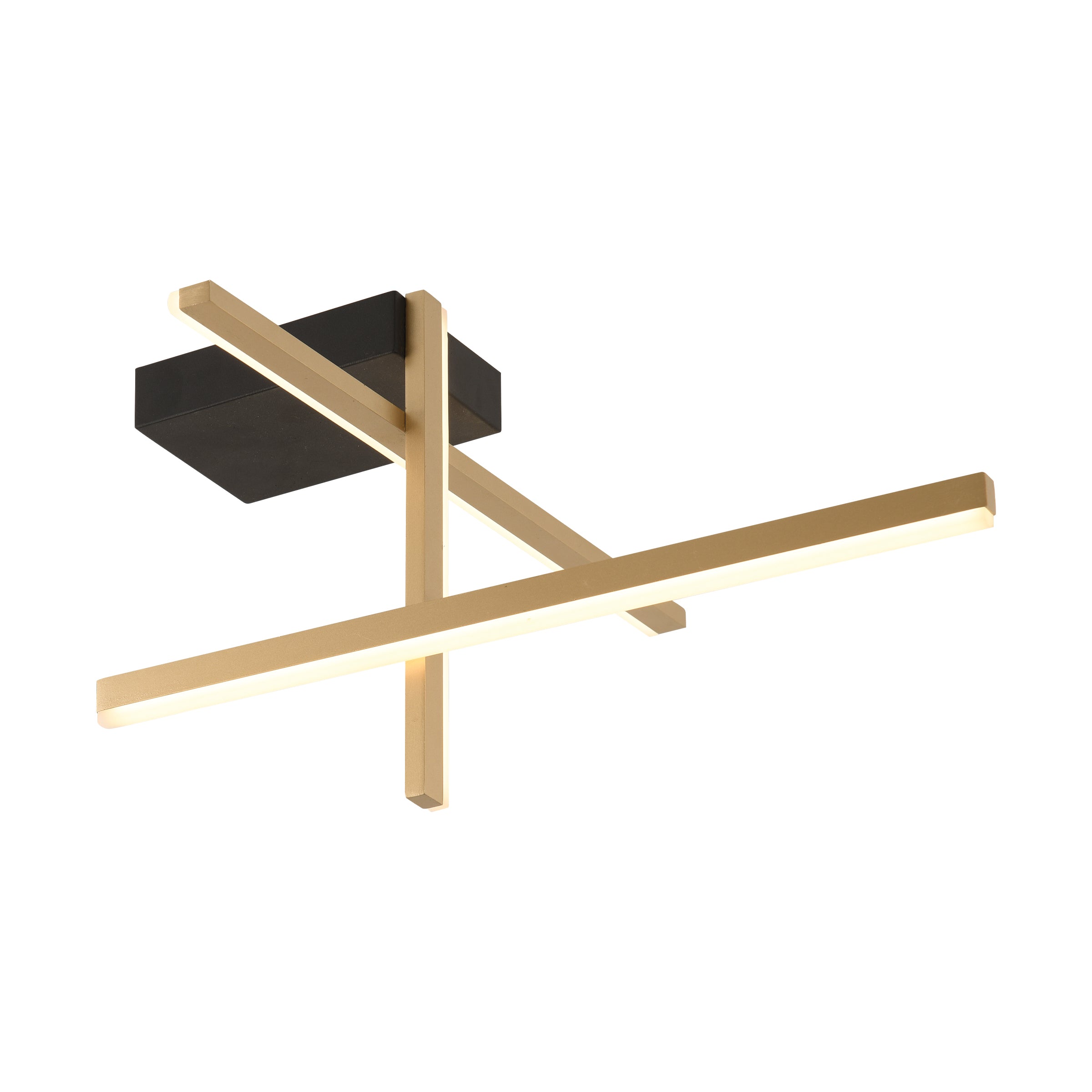 Ceiling Light CEILING LED LIGHT 23W 3000K ALUMINIUM BLACK/GOLD – Zambelis