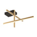 Ceiling Light CEILING LED LIGHT 23W 3000K ALUMINIUM BLACK/GOLD – Zambelis