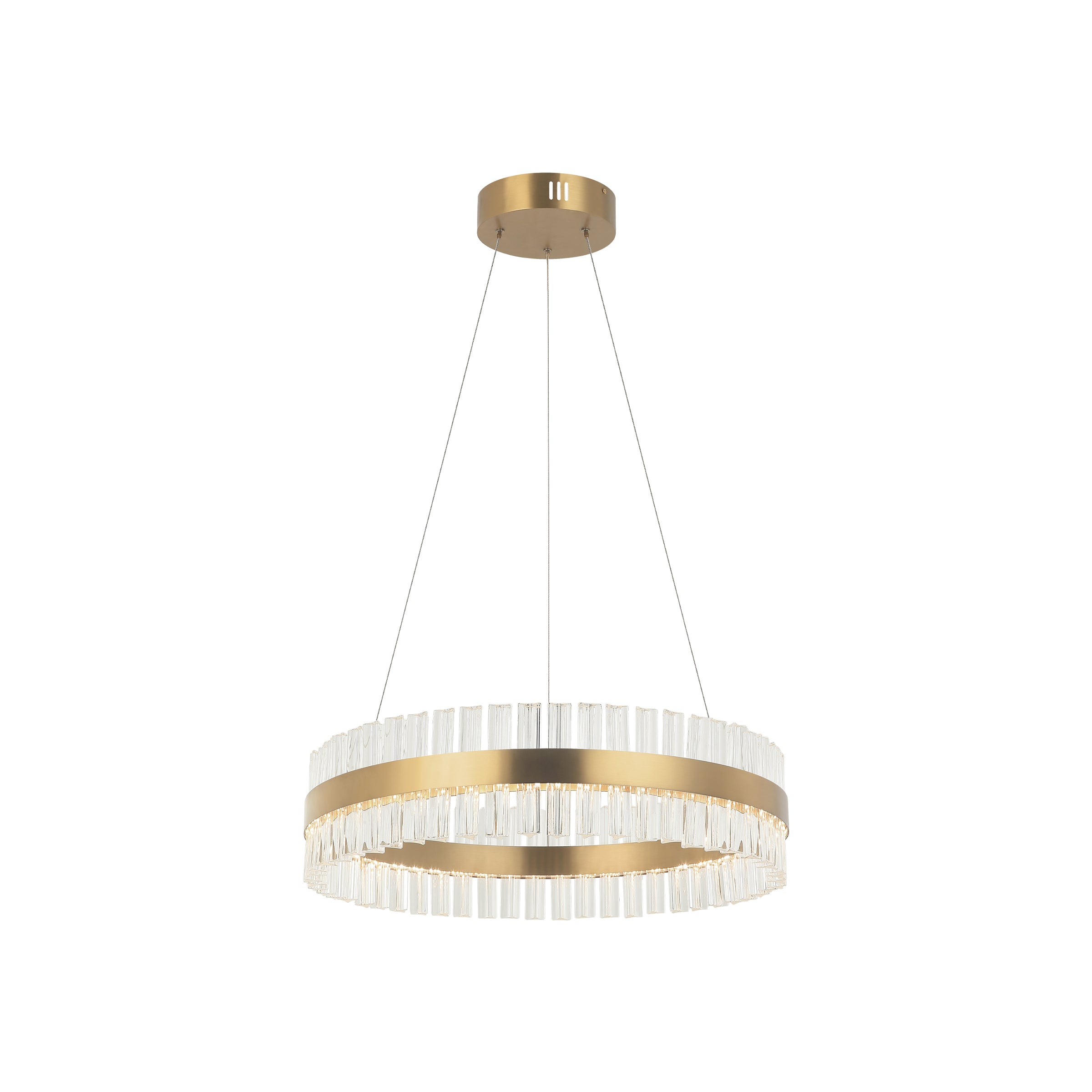 Pendant Light PENDANT LED LIGHT 56W 3000K STEEL GLASS GOLD – Zambelis