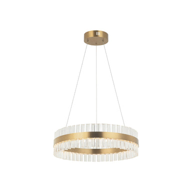 Pendant Light PENDANT LED LIGHT 56W 3000K STEEL GLASS GOLD – Zambelis
