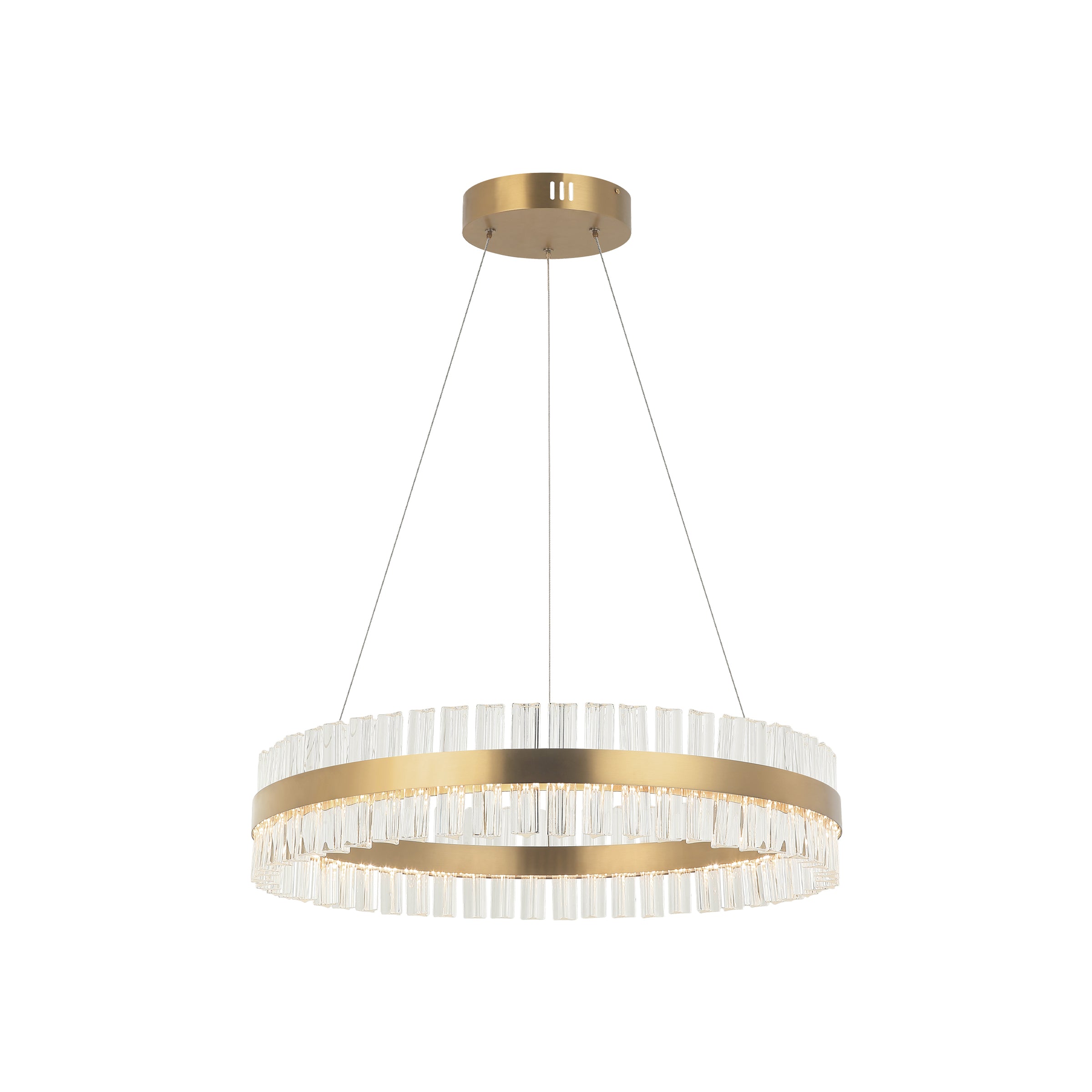 Pendant Light PENDANT LED LIGHT 68W 3000K STEEL GLASS GOLD – Zambelis