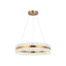 Pendant Light PENDANT LED LIGHT 68W 3000K STEEL GLASS GOLD – Zambelis