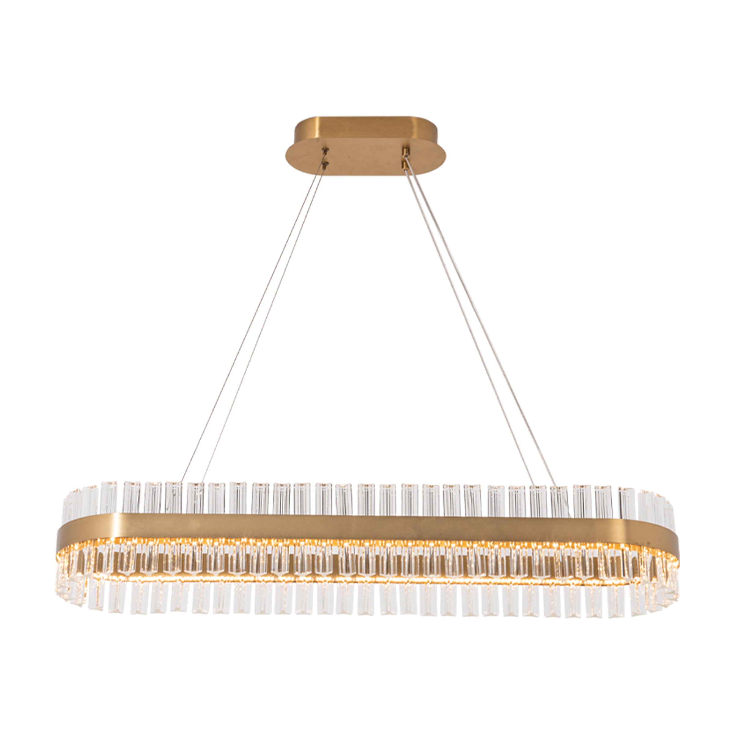 Pendant Light PENDANT LED LIGHT 68W 3000K STEEL GLASS GOLD – Zambelis