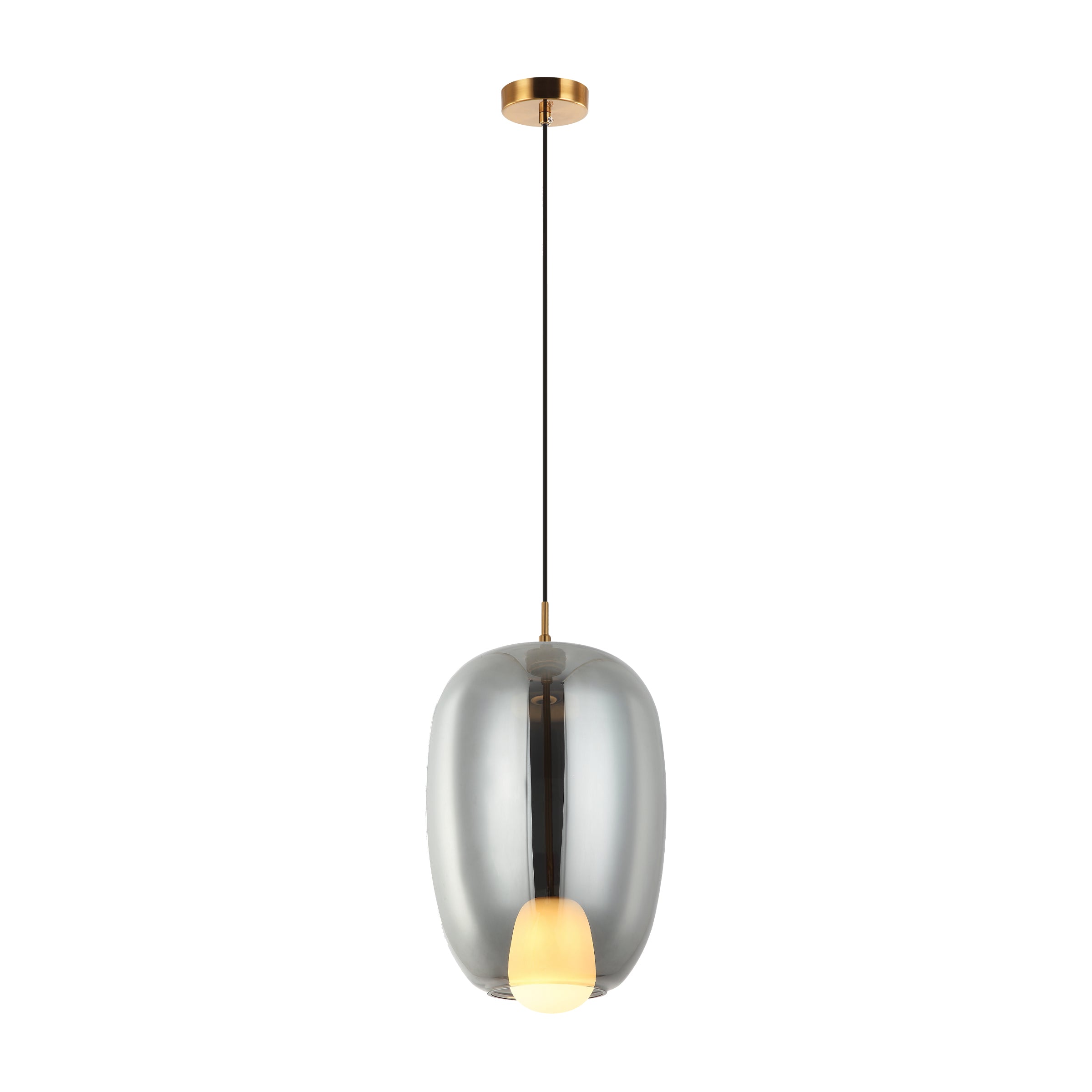 Pendant Light PENDANT LIGHT G9 MAX 7W SMOKED GLASS GOLD – Zambelis
