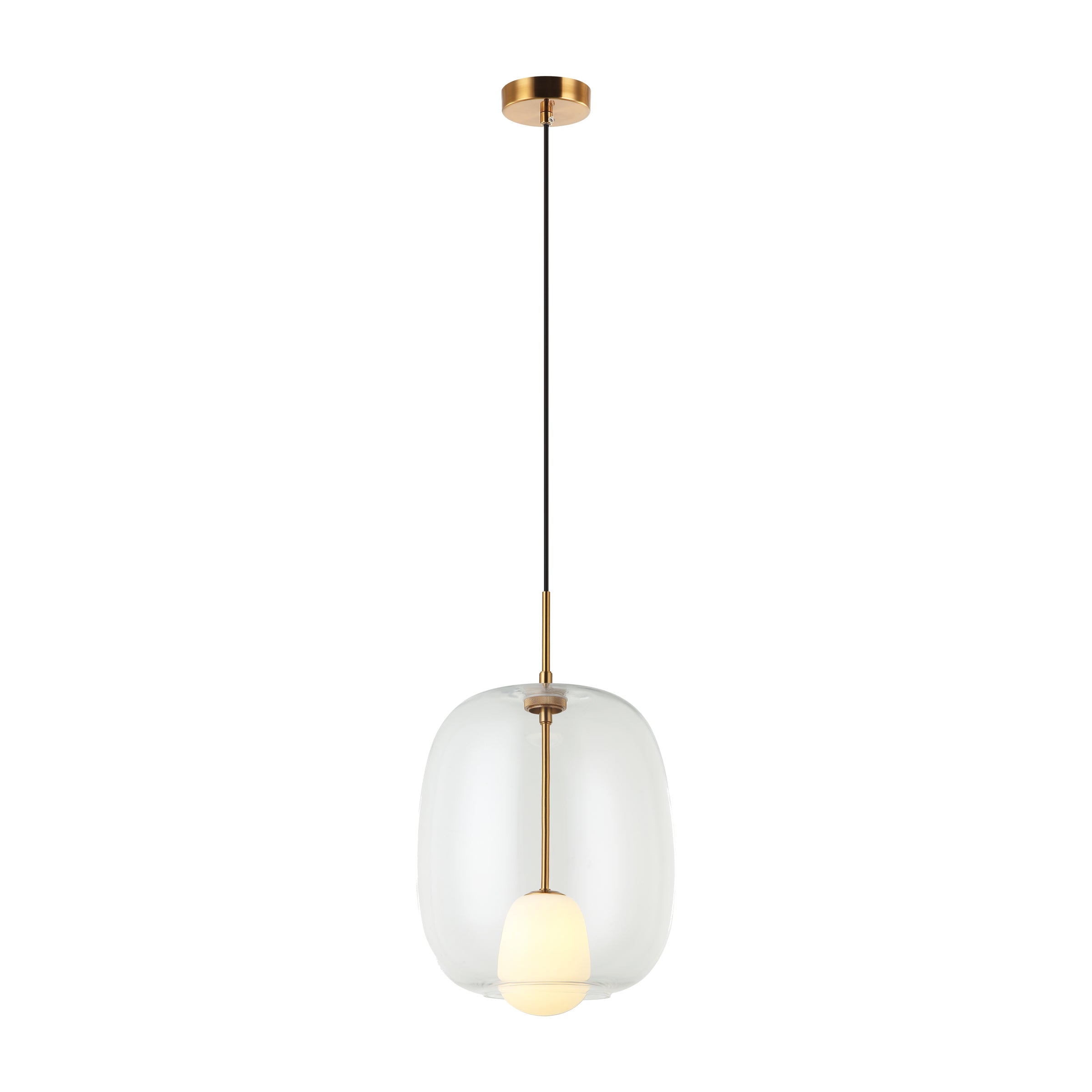 Pendant Light PENDANT LIGHT G9 MAX 7W CLEAR GLASS GOLD – Zambelis