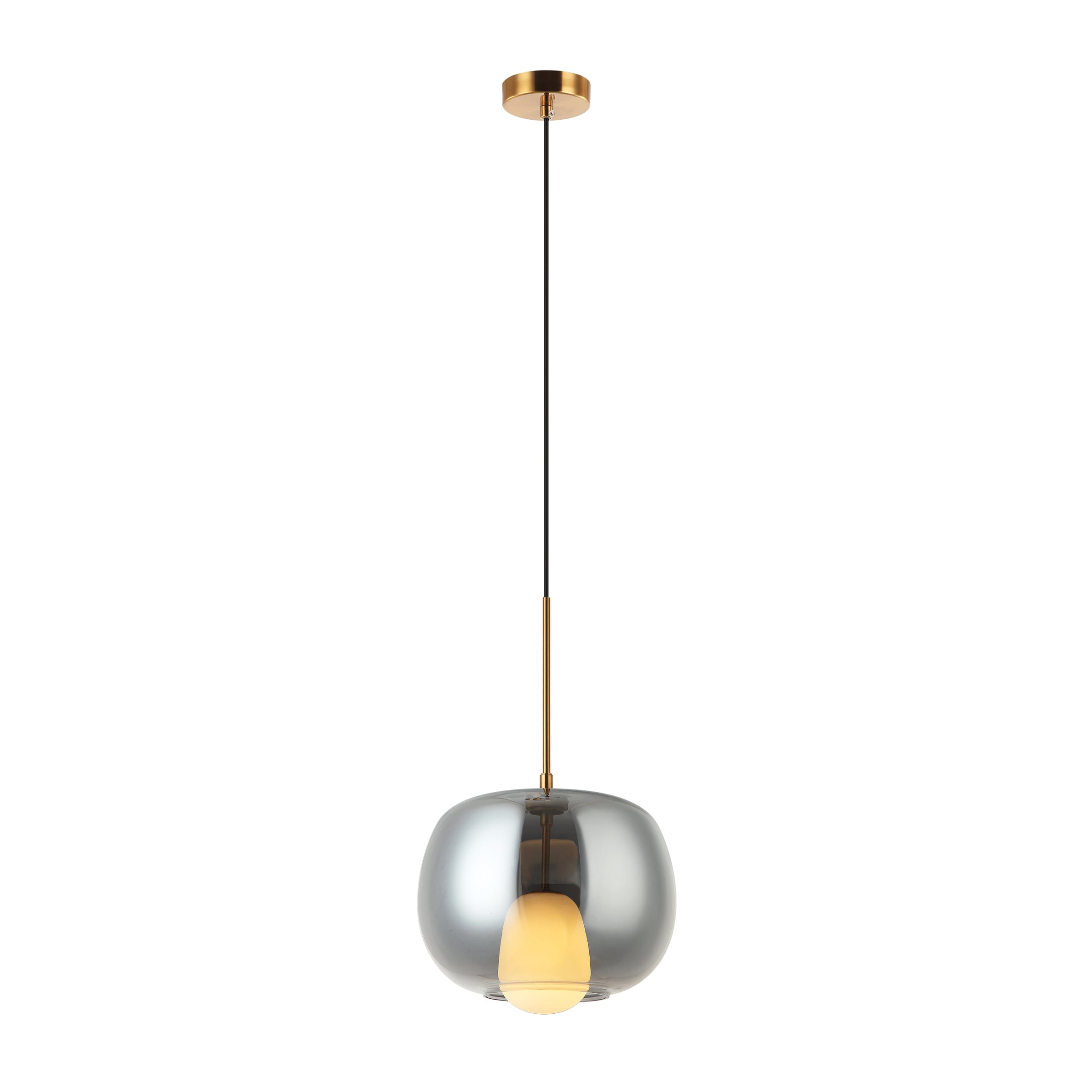 Pendant Light PENDANT LIGHT G9 MAX 7W SMOKED GLASS GOLD – Zambelis