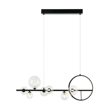 Pendant Light PENDANT LED LIGHT 14W + 7XG9 METAL GLASS BLACK – Zambelis