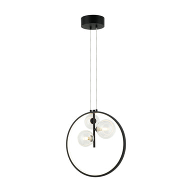 Pendant Light PENDANT LED LIGHT 20W + 3XG9 METAL GLASS BLACK – Zambelis