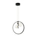 Pendant Light PENDANT LED LIGHT 20W + 3XG9 METAL GLASS BLACK – Zambelis
