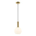 Pendant Light PENDANT LAMP E27 MAX 40W OPAL GLASS GOLD – Zambelis