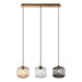 Pendant Light PENDANT LAMP 3XE27 MAX 40W GLASS CLEAR-SMOKED-CHAMPAGNE – Zambelis
