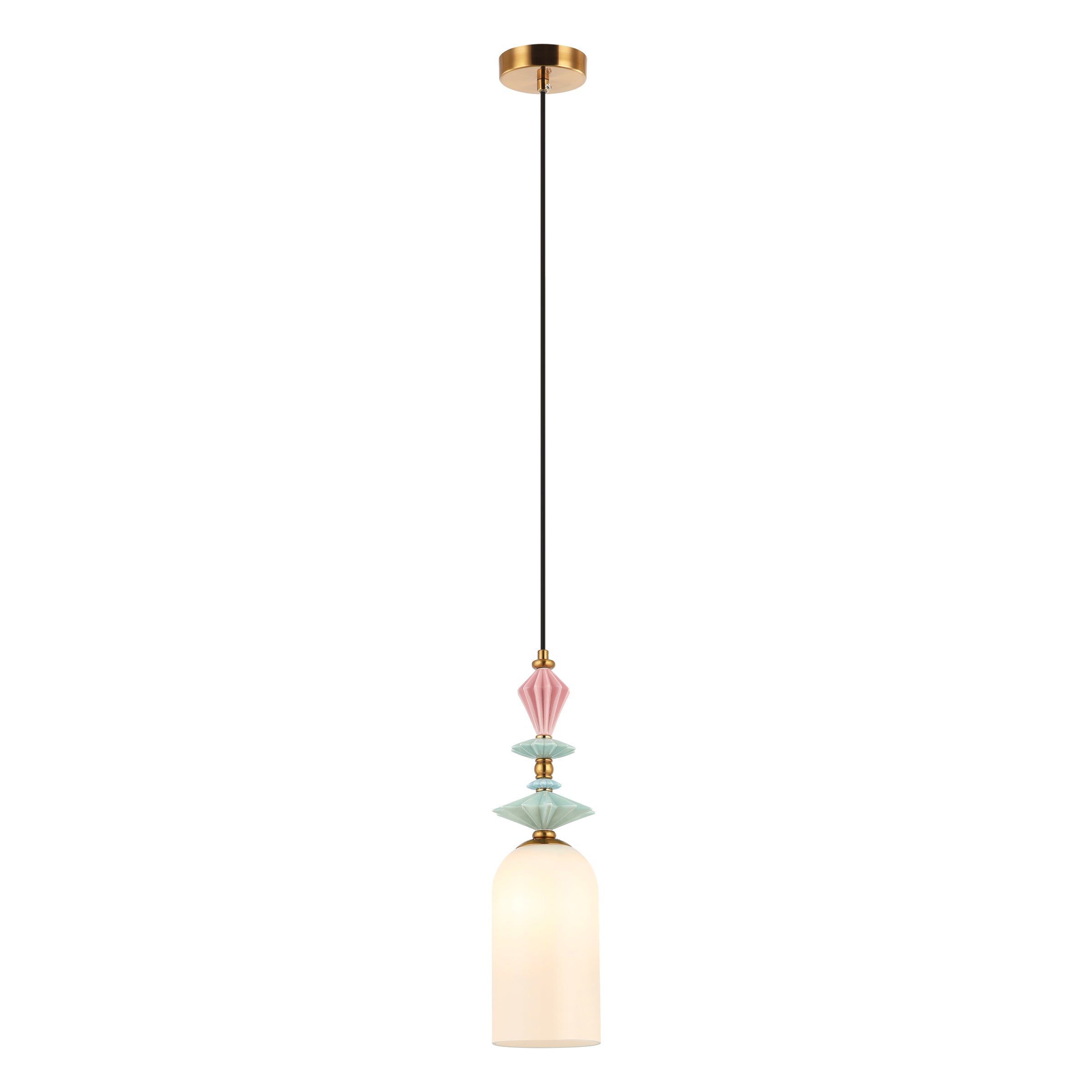 Pendant Light PENDANT LAMP E27 MAX 40W OPAL GLASS ANTIQUE BRASS – Zambelis