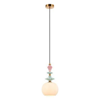 Pendant Light PENDANT LAMP E27 MAX 40W OPAL GLASS ANTIQUE BRASS – Zambelis