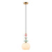 Pendant Light PENDANT LAMP E27 MAX 40W OPAL GLASS ANTIQUE BRASS – Zambelis