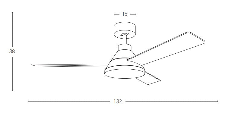 LED Modern CEILING FAN  ZAMBELIS