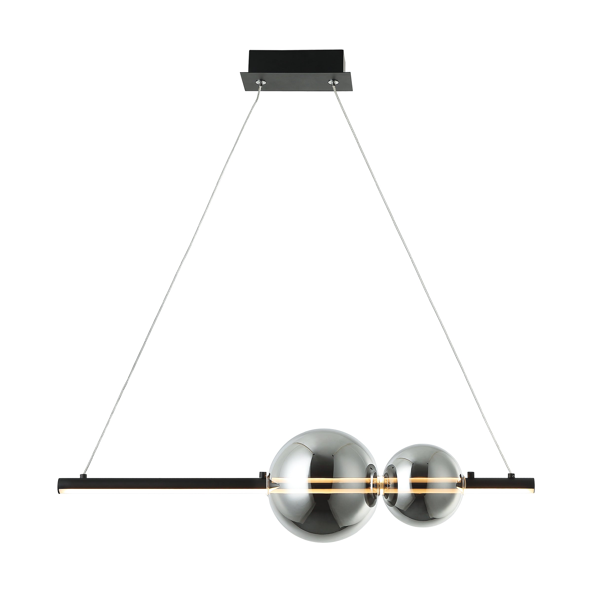 Pendant Light PENDANT LED LIGHT 13W 3000K ALUMINUM- SMOKE GLASS – Zambelis