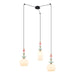 Pendant Light PENDANT LIGHT 3XE27 MAX 40W METAL GLASS ANTIQUE BRASS – Zambelis