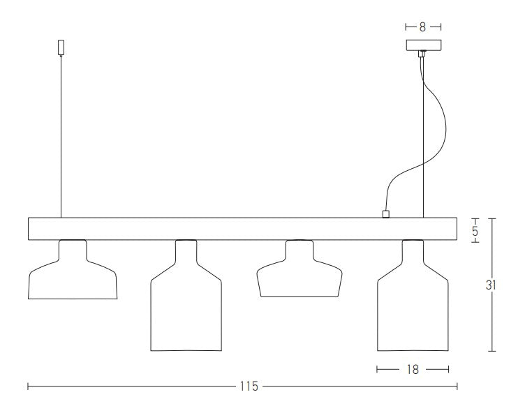 Modern Pendant Lamp  ZAMBELIS