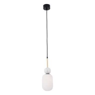 Pendant Light PENDANT LAMP E27 MAX 40W OPAL GLASS-WHITE MARBLE – Zambelis