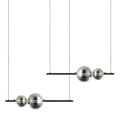 Pendant Light PENDANT LED LIGHT 24W BLACK-SMOKED GLASS – Zambelis