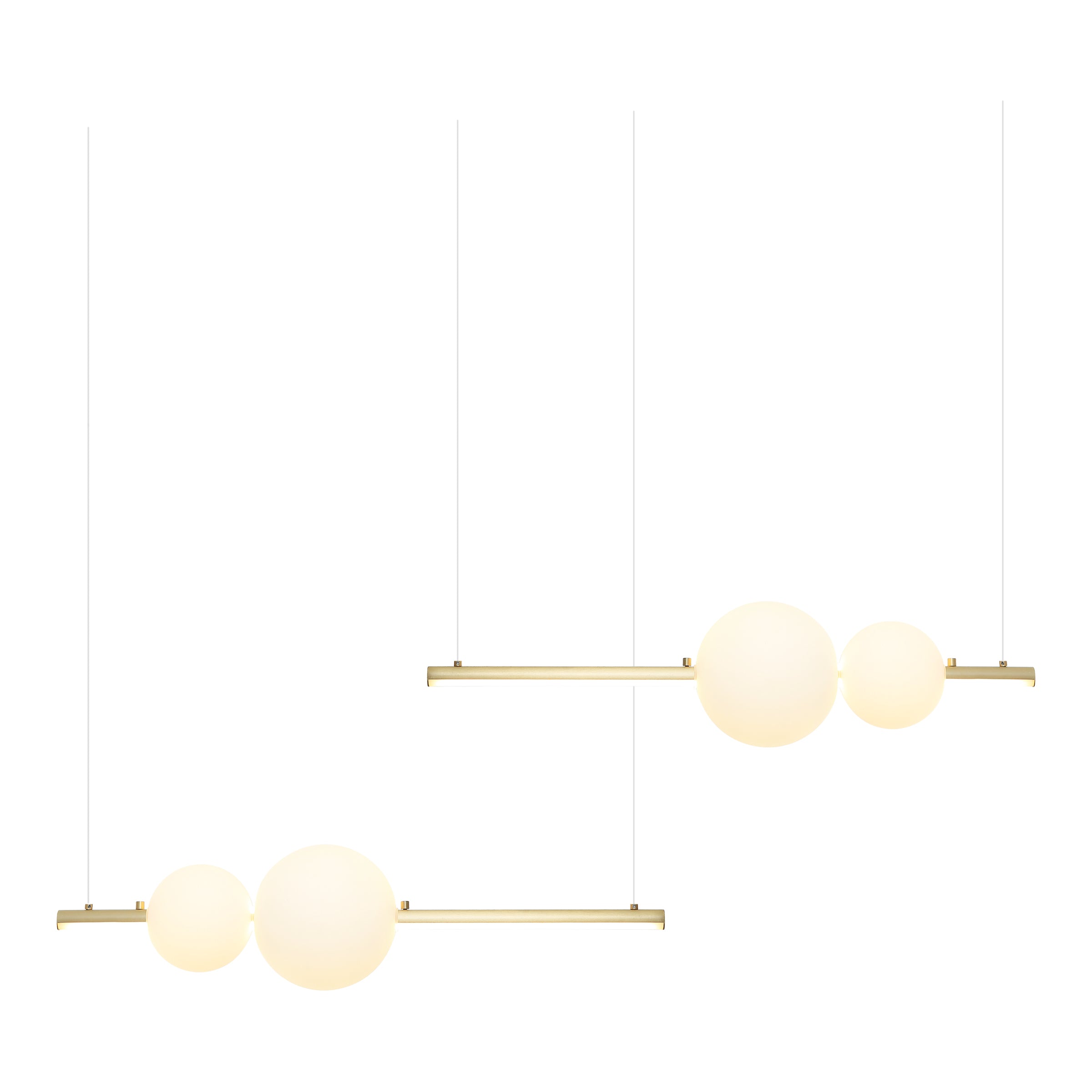 Pendant Light PENDANT LED LIGHT 24W GOLD-OPAL GLASS – Zambelis