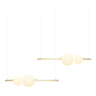 Pendant Light PENDANT LED LIGHT 24W GOLD-OPAL GLASS – Zambelis