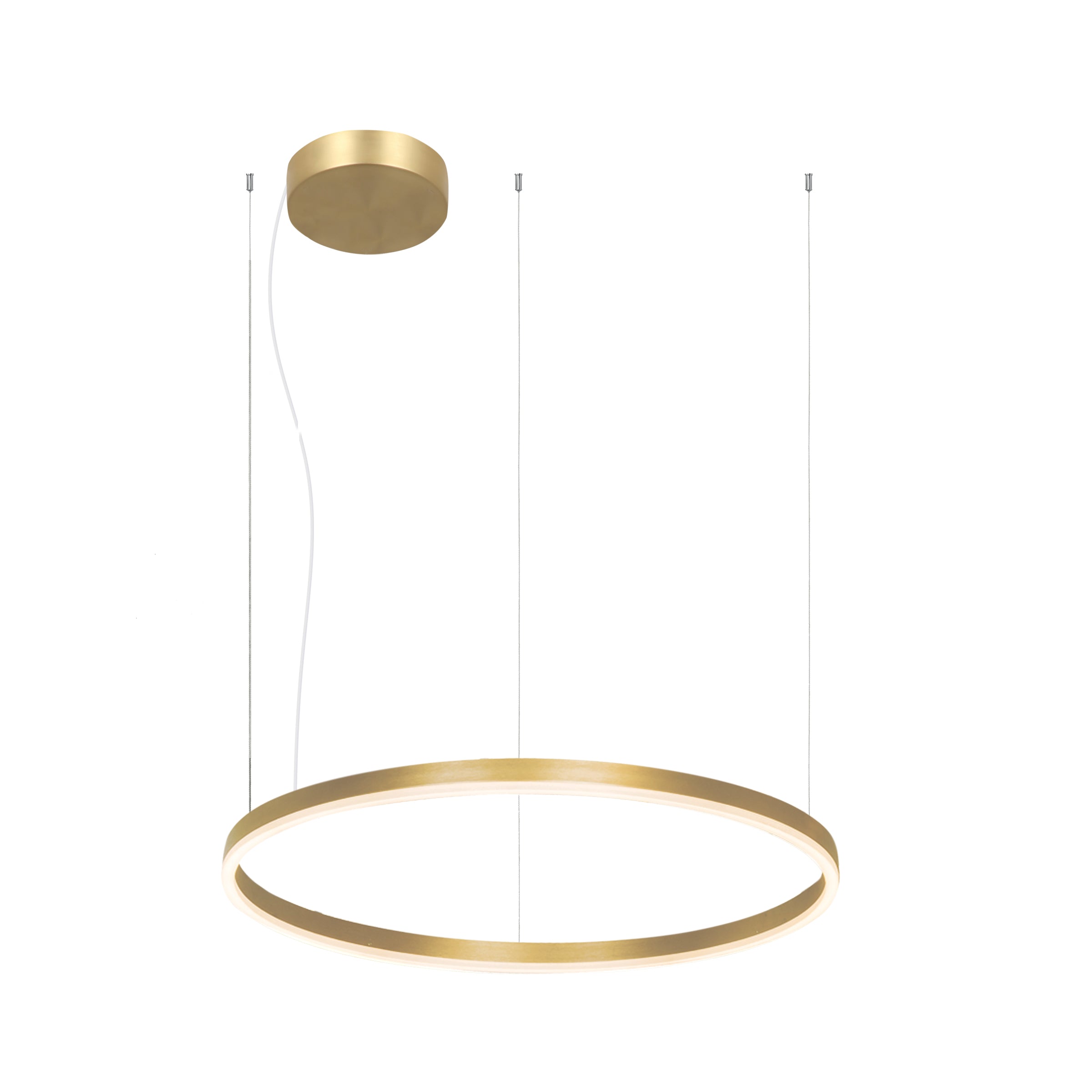 Pendant Light LED PENDANT LIGHT 43W 3000K ALUMINIUM & ACRYLIC GOLD – Zambelis