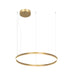 Pendant Light LED PENDANT LIGHT 43W 3000K ALUMINIUM & ACRYLIC GOLD – Zambelis