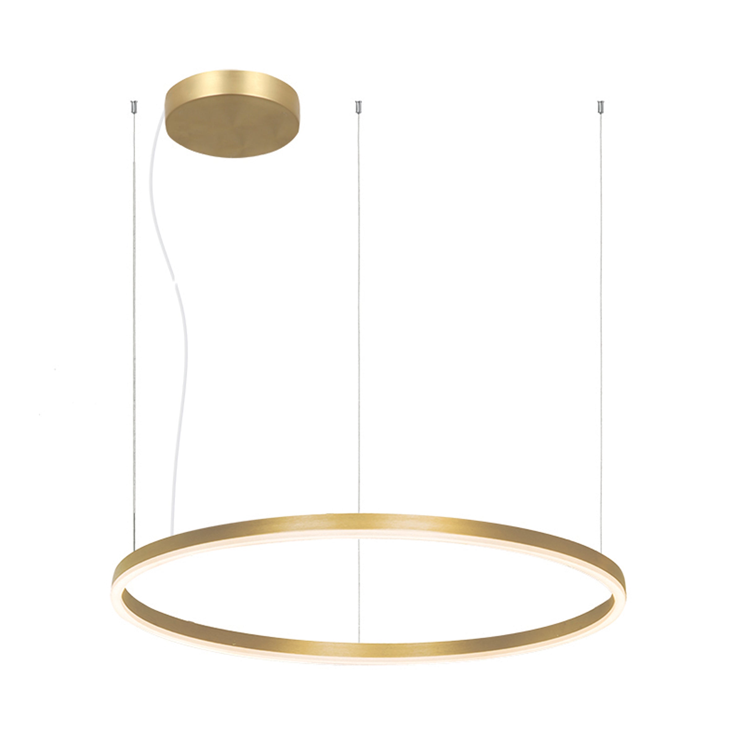 Pendant Light LED PENDANT LIGHT 57W 3000K ALUMINIUM & ACRYLIC GOLD – Zambelis