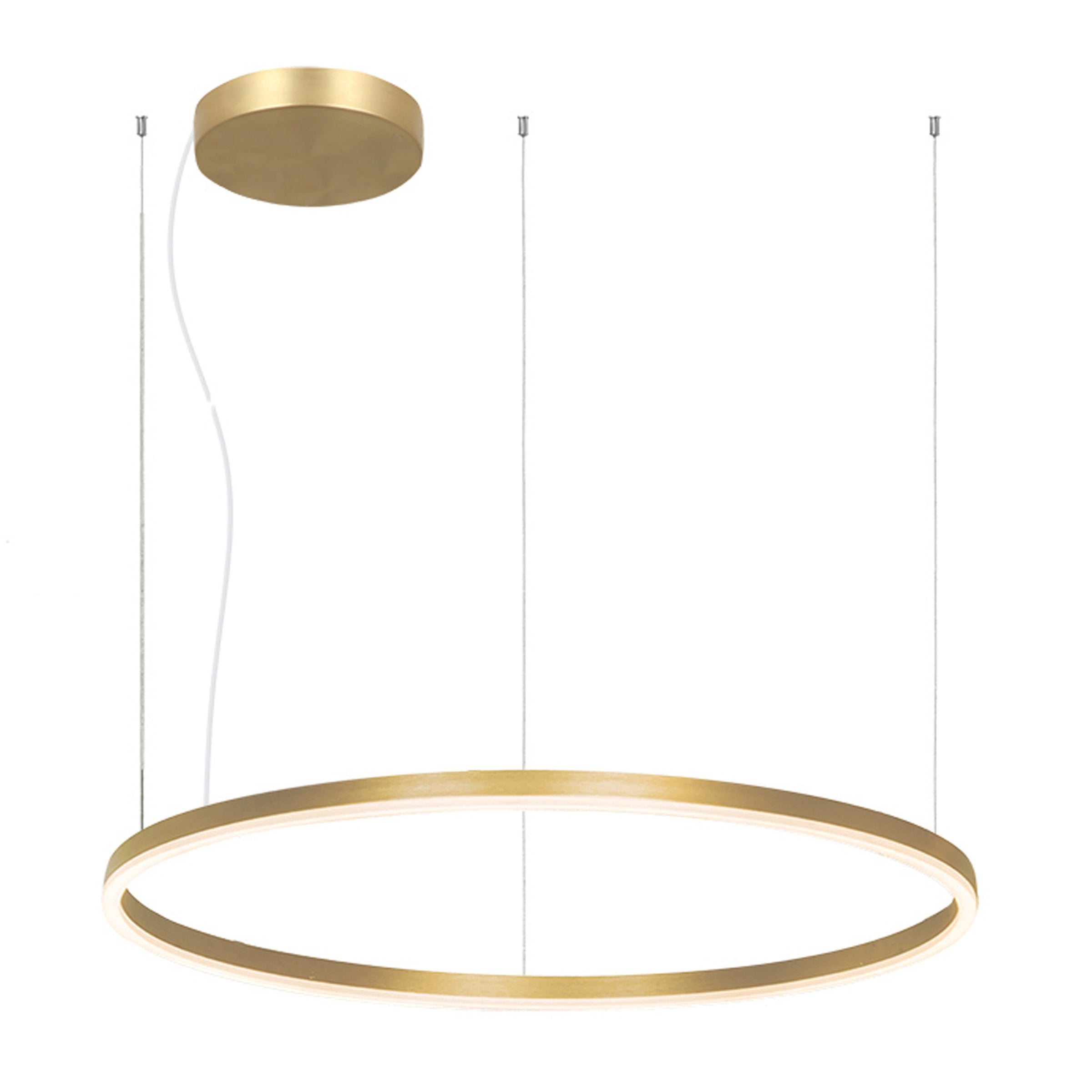 Pendant Light LED PENDANT LIGHT 83W 3000K ALUMINIUM & ACRYLIC GOLD – Zambelis