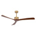 Pendant Light PENDANT FAN GOLD-SOLID WALNUT BLADES METAL-WOOD WITHOUT LIGHT – Zambelis