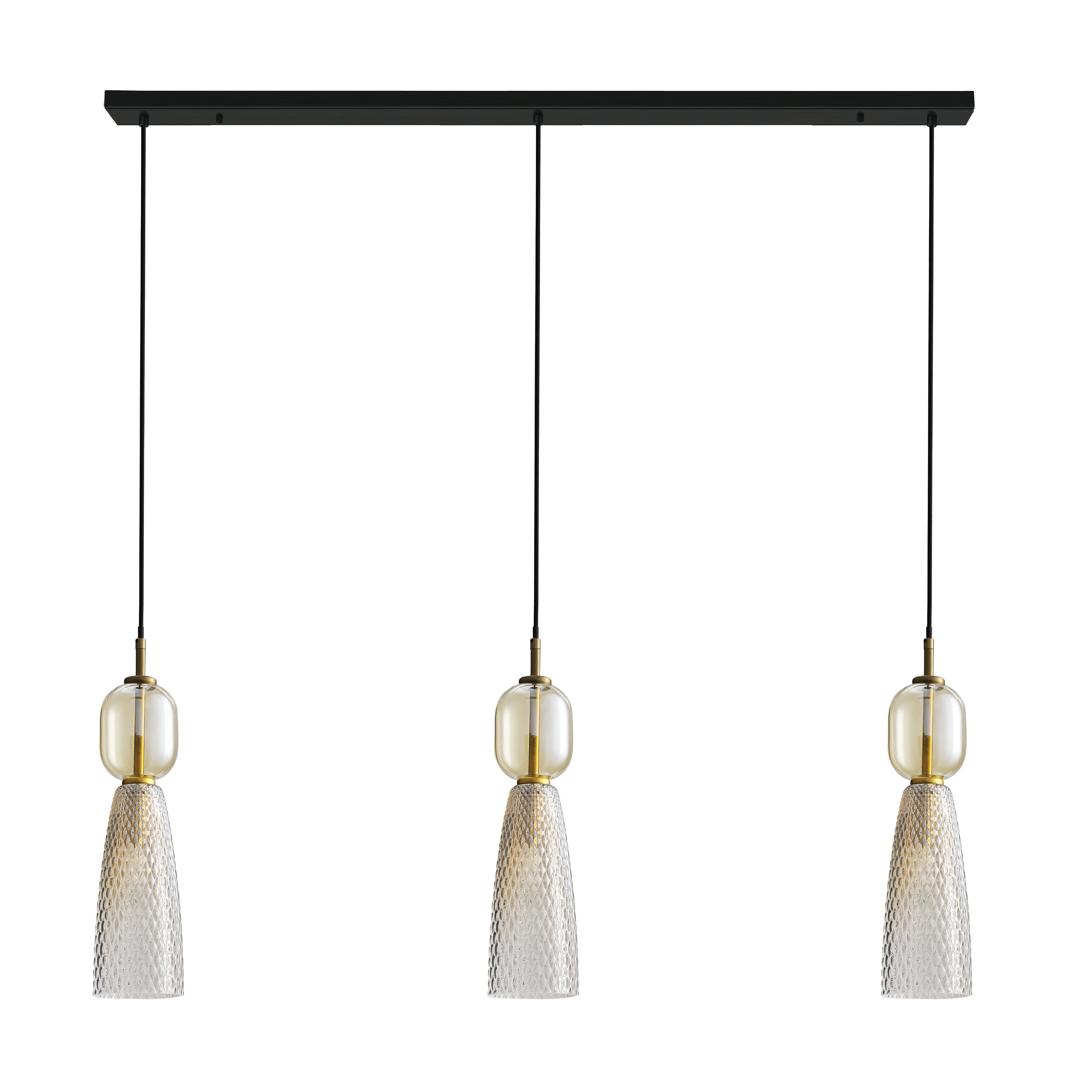 Light Fixture LINE LIGHT 3XE14 MAX 40W GLASS ANTIQUE BRASS – Zambelis
