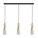 Light Fixture LINE LIGHT 3XE14 MAX 40W GLASS ANTIQUE BRASS – Zambelis