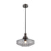 Pendant Light PENDANT LIGHT E27 MAX 40W METAL-GLASS ANODISED DARK GREY – Zambelis