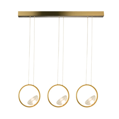 Light Fixture LINE LED LIGHT 21W 3000K ALUMINIUM-GLASS GOLD – Zambelis