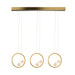 Light Fixture LINE LED LIGHT 21W 3000K ALUMINIUM-GLASS GOLD – Zambelis
