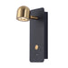 Light Fixture SCONCE LED LIGHT 2,5W 3000K METAL-ALUMINIUM BLACK-BRASS – Zambelis