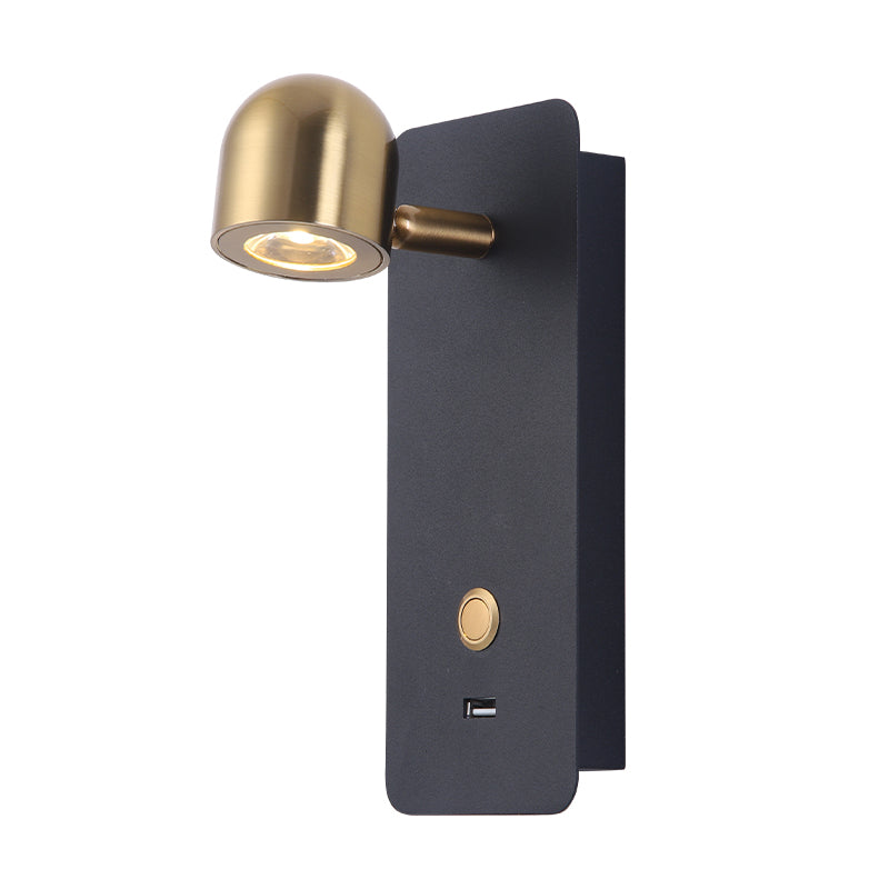Light Fixture SCONCE LED LIGHT 2,5W 3000K METAL-ALUMINIUM BLACK-BRASS – Zambelis