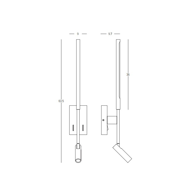 LED Modern Hotel Wall Lamp