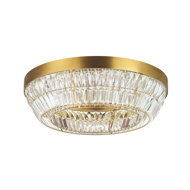 Ceiling Light CEILING LED LIGHT 38W 3000K METAL-CRYSTAL ANTIQUE BRASS – Zambelis