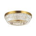 Ceiling Light CEILING LED LIGHT 38W 3000K METAL-CRYSTAL ANTIQUE BRASS – Zambelis