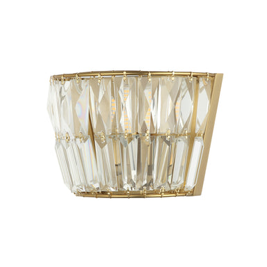 Light Fixture SCONCE G9 MAX 5W METAL-CRYSTAL ANTIQUE BRASS – Zambelis