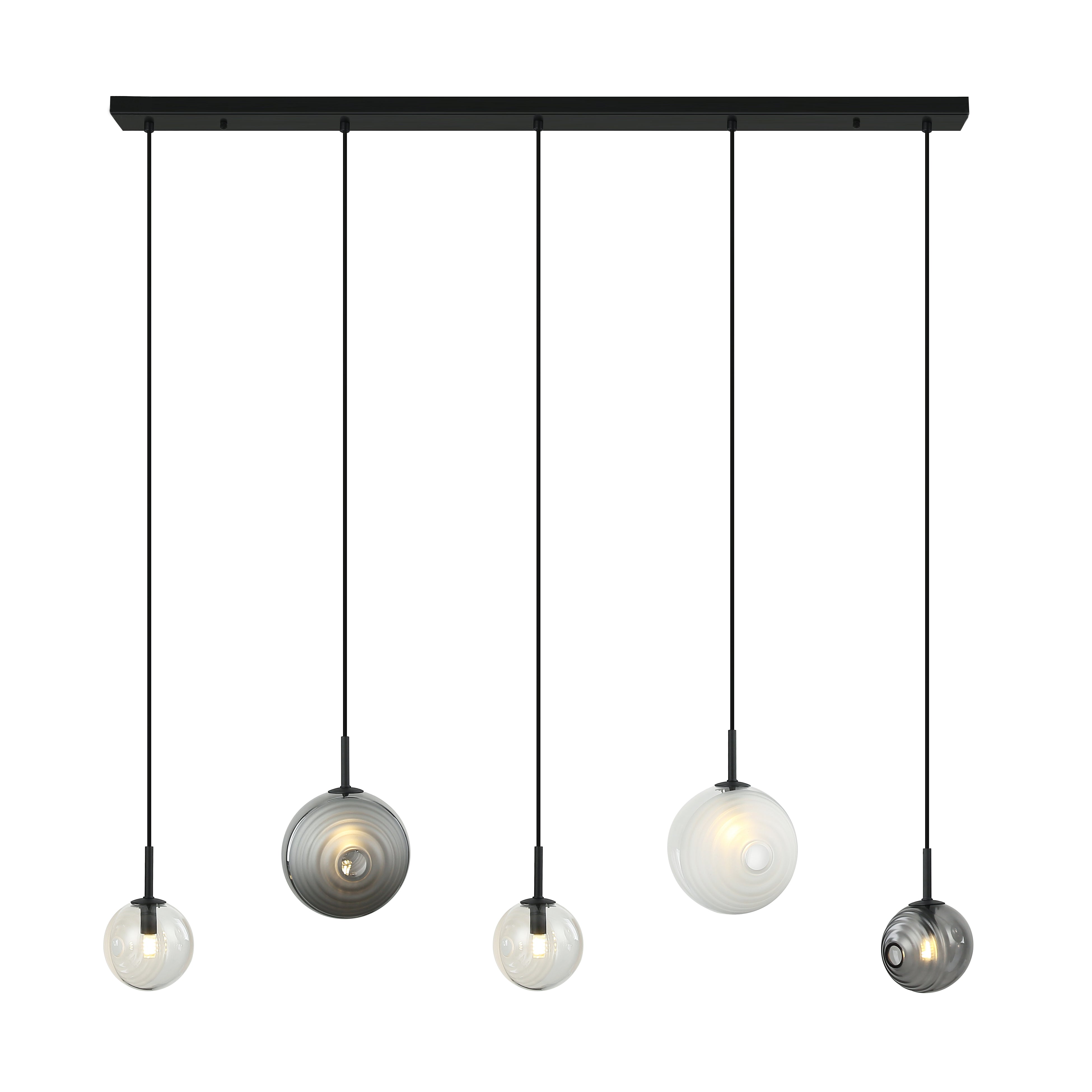 Light Fixture LINE LIGHT 5ΧG9 MAX 5W METAL-GLASS – Zambelis