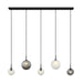 Light Fixture LINE LIGHT 5ΧG9 MAX 5W METAL-GLASS – Zambelis
