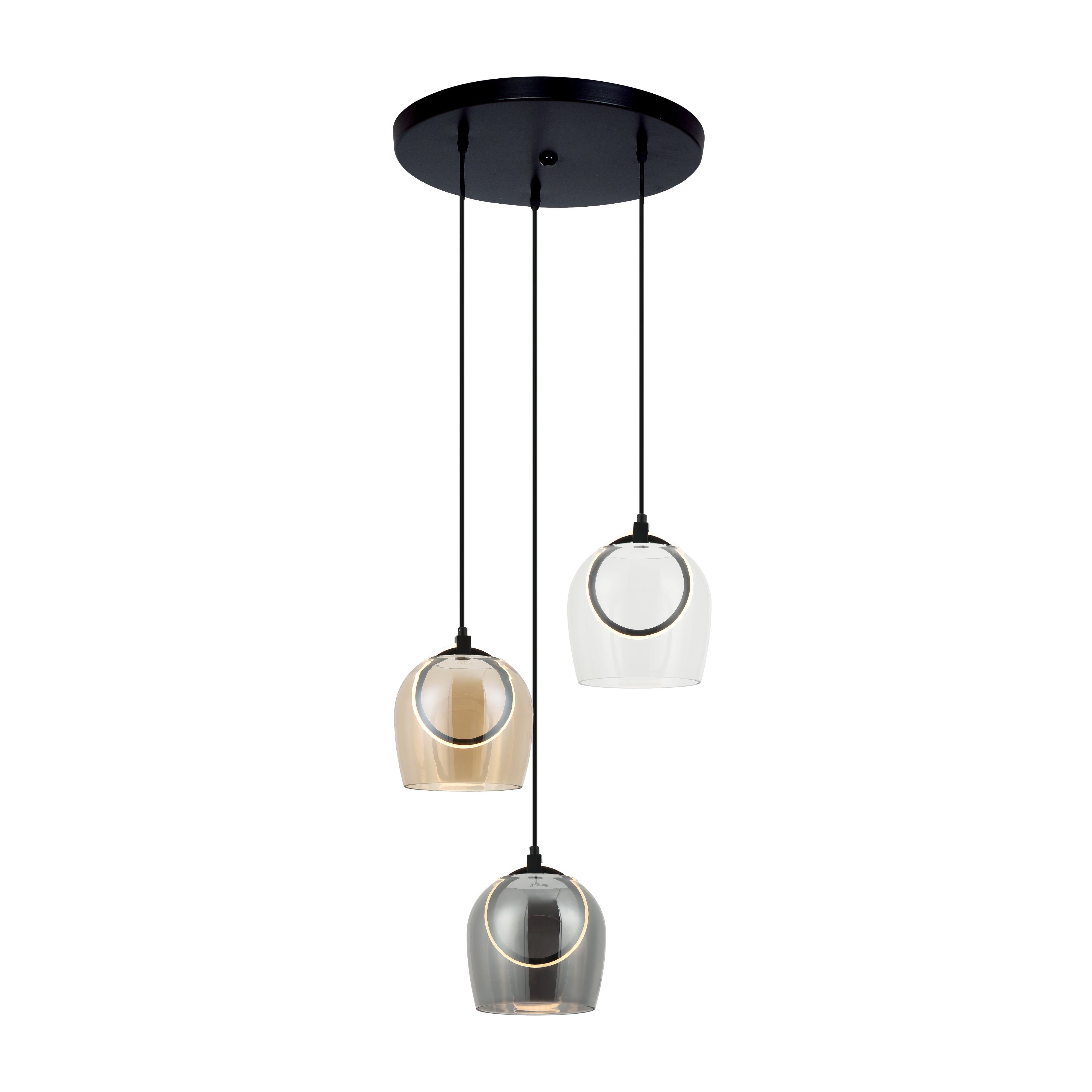Pendant Light PENDANT LED LIGHT 18W 3000K METAL-GLASS – Zambelis