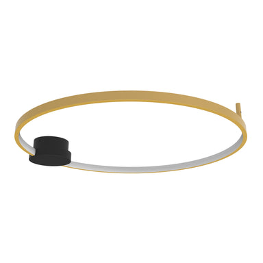Ceiling Light CEILING LED LIGHT 24W 3000K ALUMINIUM-SILICON,BLACK-GOLD RING – Zambelis
