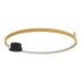 Ceiling Light CEILING LED LIGHT 24W 3000K ALUMINIUM-SILICON,BLACK-GOLD RING – Zambelis