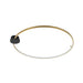 Ceiling Light CEILING LED LIGHT 32W 3000K ALUMINIUM-SILICON,BLACK-GOLD RING – Zambelis