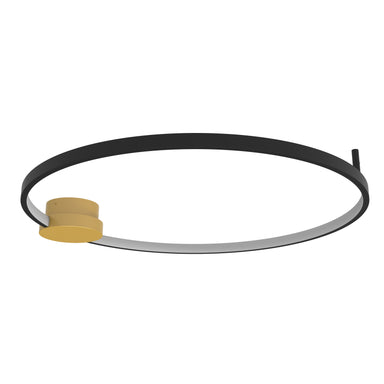 Ceiling Light CEILING LED LIGHT 24W 3000K ALUMINIUM-SILICON,GOLD-BLACK RING – Zambelis